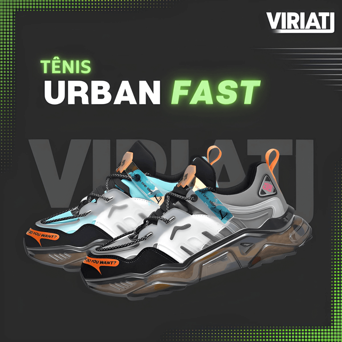 Tênis Masculino Academia Urban Fast Viriati